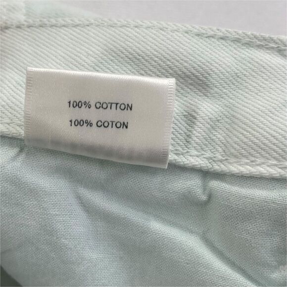 J Brand Jeans Womens 26 Green Straight Leg Frayed Hem High Rise Button Fly NWT - Picture 13 of 16